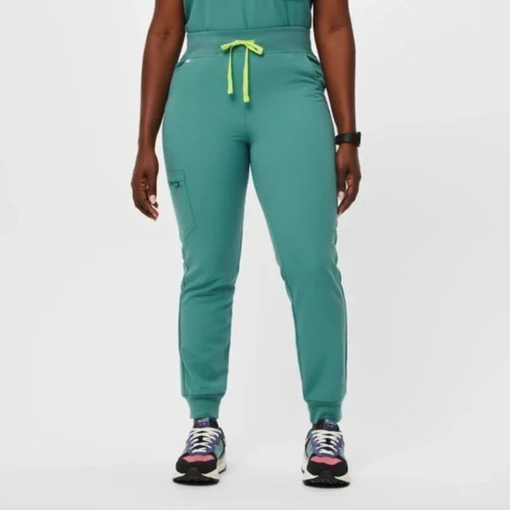FIGS Cactus Zamora High Waisted - Petite Jogger Scrub Pants - Picture 4 of 7